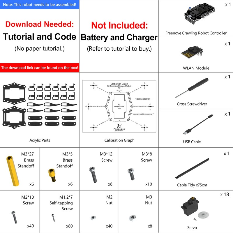 Freenove Kit de Robot hexápodo (Compatible con Arduino IDE), aplicación