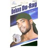 Dream Deluxe Du-Rag Green Smooth & Thick, Stretchable, Wrinkle Free,