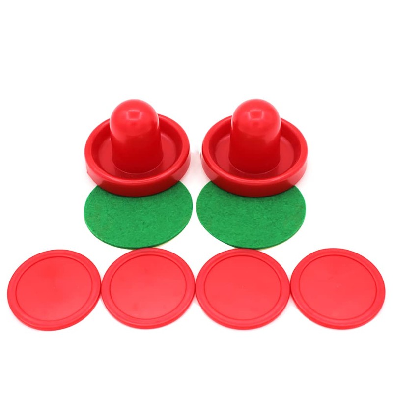 4 Pcs Air Hockey Pushers with 8 Pcs Pucks -