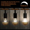 KarlunKoy Half Gold Light Bulb,8W (80W Equivalent) Dimmable LED Edison