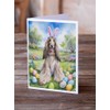 Caroline's Treasures DAC4914GCA7P Afghan Hound Easter Egg Hunt Greeting Cards