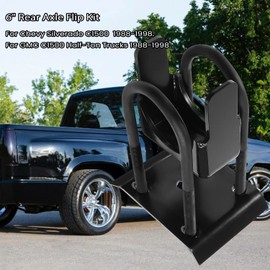 6" Rear Axle Flip Kit Pickup Truck Lowering Drop Kit for Chevy Silverado C1500 & GMC C1500 Half-Ton Trucks 1988-1998