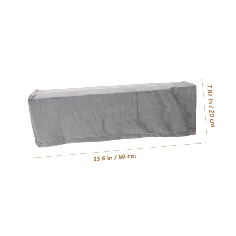 CORHAD 2Pcs Elastic Armrest Cover Grey Sofa Armrest Protector for