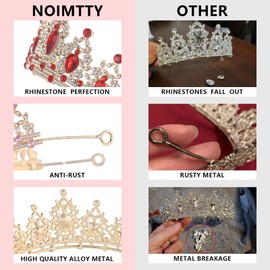 Crystal Crown and Tiara For Women - Rhinestone Headband For Princess Girls,Bridal Hair Accessories For Weddings Birthday