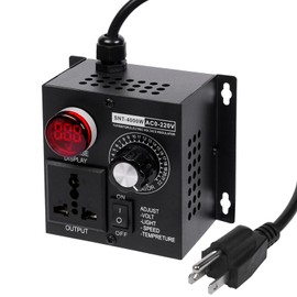 Aulmscn AC Motor Speed Controller ,Fan Speed Controller&Variable Speed Controller, 120V SCR Voltage Regulator for Electric Motors with Visible LED Display