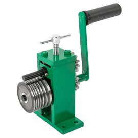 Gbonklong Ring and Earring Press Bending Machine, Hand Crank Ring Bracelet Press Bender Ring Maker Jewelry Crafts Making Tool Hand Crank Ring and Bracelet Bending Machine with Smooth Edge