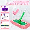 Nicemiya 4 Pack Reusable Mop Pads Compatible with Swiffer Sweeper,