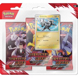Pokemon TCG Scarlet & Violet Destined Rivals Three Booster Blister Pack (Receive one at Random)