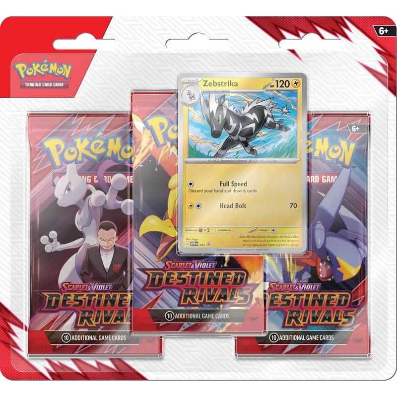 Pokemon TCG Scarlet & Violet Destined Rivals Three Booster Blister