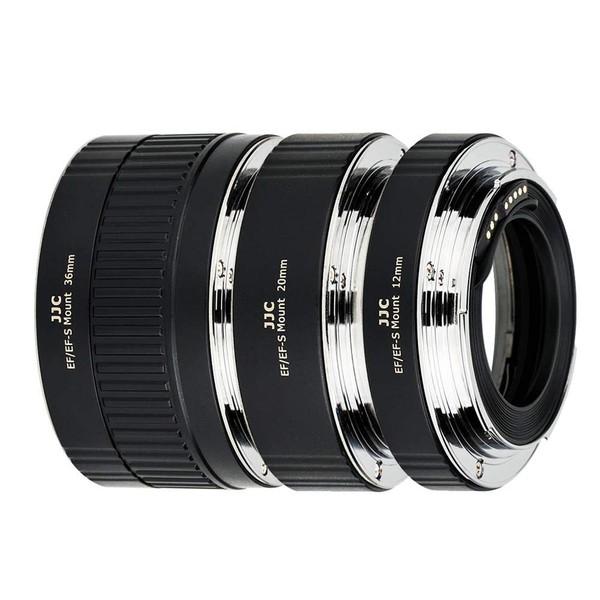 JJC AF Auto Focus Extension Rings 12/20/36 mm for Canon EF/EF-S Mount EOS 850D 800D 760D 750D 700D 250D 90D 80D 77D 5DS R 5D II III IV 7D 6D DSLR Cameras Lens