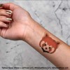 4 x 'Red Panda Face' Temporary Tattoos - Water Resistant,