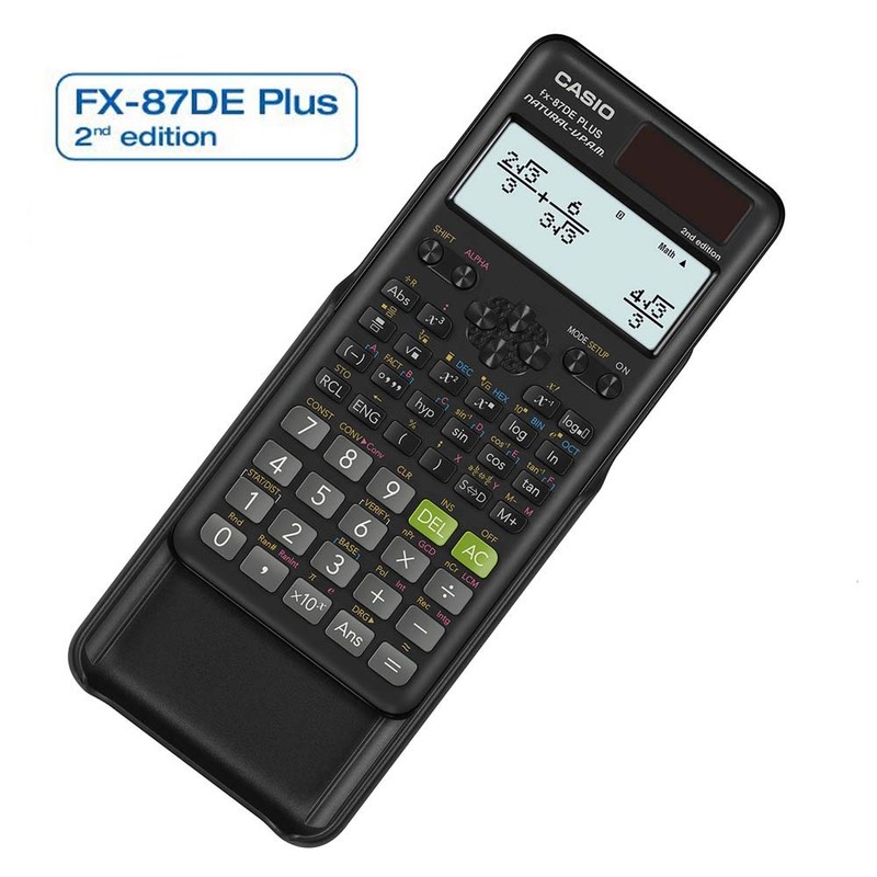 Casio FX-87DE Plus-2 Wissenschaftlich-Technischer Schulrechner, Schwarz