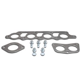 DNA Motoring GKTSET-FES98 Aluminum Exhaust Manifold Header Gasket Set Replacement