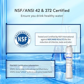 Lifefilter Water Filter Replacement, Compatible with Frigidaire EPTWFU01, EWF02, Pure Source Ultra II, 012505454226, 4562222, Pack of 3