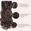 SEGOHAIR Hair Extensions Clip in 8Pcs 18 Clips Synthetic Fiber