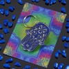 KADAX Hamsa Design Steel Pendant Key Chain Accessory for Backpack