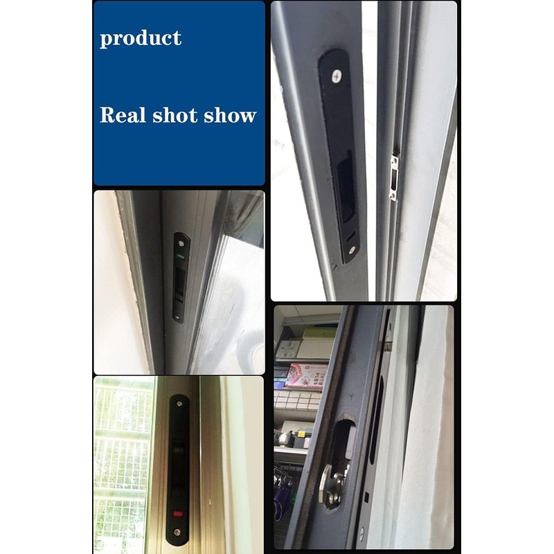 Hook Lock for Sliding Door, Hook Lock, One-sided Closure, Movable