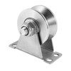 Cucioki 1-Pack V-Type Stainless Steel Pulley Block Mute Bearings Groove