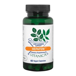 Vitanica Hepafem, Liver Cleansing Support, Vegan/Vegetarian, 60 Capsules