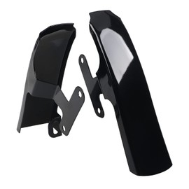 YDLMT 1 Pair Vivid/Gloss Black Motorcycle Fender Saddlebag Filler Panels Strip for Harley Touring Road King Electra Glide FLHT FLHR 2009-2013
