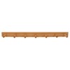 Spectrum Wall Mount 7-Peg Wood Rack Organizer for Bathroom, Kitchen,