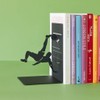 Balvi Bicycle Kick Bookend Black for Your Books on Shelf