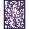 Numbers Layering Stencil 11.43 x 16.51 cm - Stencils for