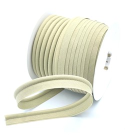 Craft Cult Large 19mm Wide Plain Piping Bias Binding Piped Trim - 25 Metre Roll (77 - Mushroom)
