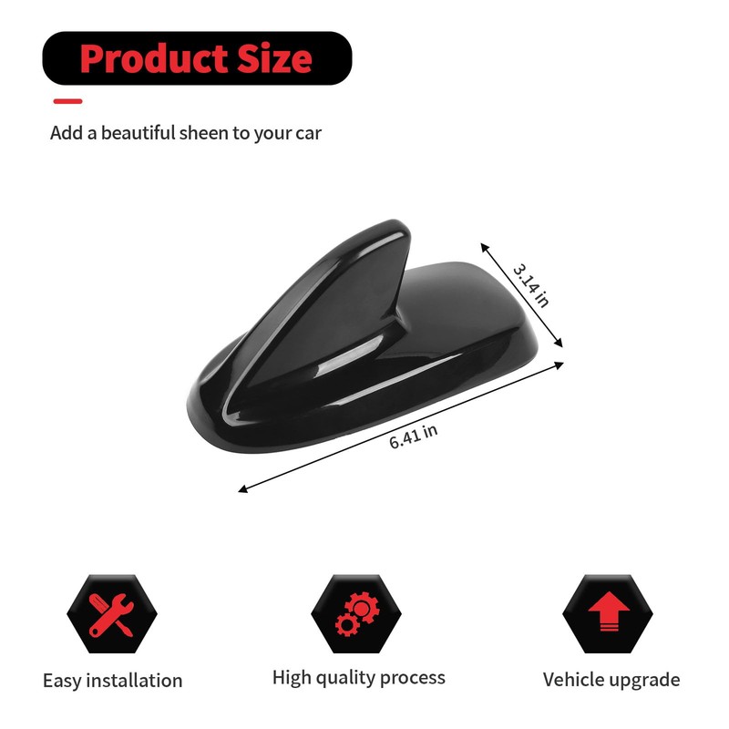 RT-TCZ Roof Antenna Cover Trim Decoration Exterior Accessories for Ford