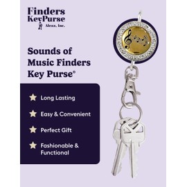 Women’s Bag Charm Key Finder, Car Keychain Hook, Cute Purse Organizer & Tote Bag Accessories, Gifts for Mom - Sounds of Music