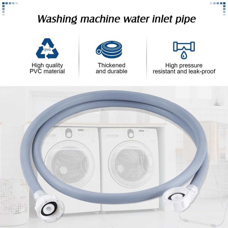 twoonto Washing Machine Cold Water Inlet Pipe, 1M Universal Inlet