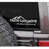 Faith can Move Mountains – Removable Waterproof Sticker for Waterbottle