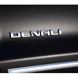 Aimoll Denali Nameplate Emblems, Badge Replacement for Gm 07-16 Yukon Sierra Terrain (2pcs Matte Black)
