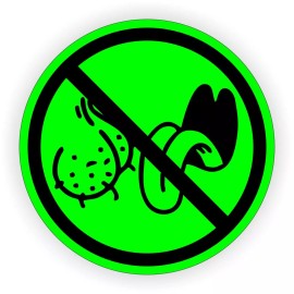 Unbranded/Generic 3pk Lime NO BAG LICKERS Funny Hard Hat Stickers Motorcycle Safety Helmet Decals