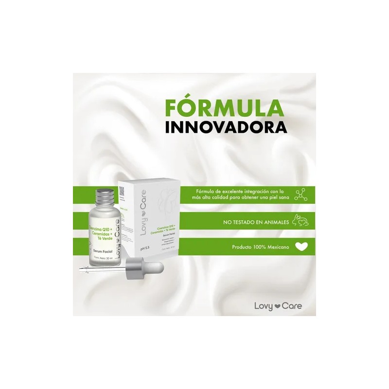 Srum Q10 Ceramidas T verde Nutre y Refuerza Barrera Cutnea