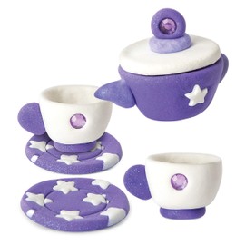 Kinetic Sand 6038031 Twinkle Clay Tiny Tea Set