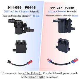 Vapor Canister Vent Valve/Solenoid P0446 Fit for 2007-2019 Chevy Silverado 1500 2500 3500/GMC Sierra 1500 2500 3500 Fuel Tank Vapor Emission Canister Vent Solenoid CVS191 911-099 23103351