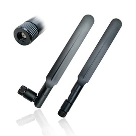 2 x UniteCom 4G 5G Terminal Paddle Black Antenna Omni Directional LTE Heavy Duty SMA Cellular Broadband Router Mobile Internet Indoor Outdoor Robust Rugged Aerial 02 EE Vodafone Three