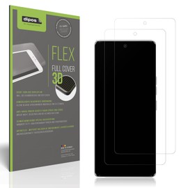dipos FLEX 2x Matte Screen Protectors Suitable for Tecno Camon 40 Pro 5G, Anti-Reflective, 100% Display Cover, Fingerprint Compatible, Case-Friendly, Full Cover Screen Protector Film