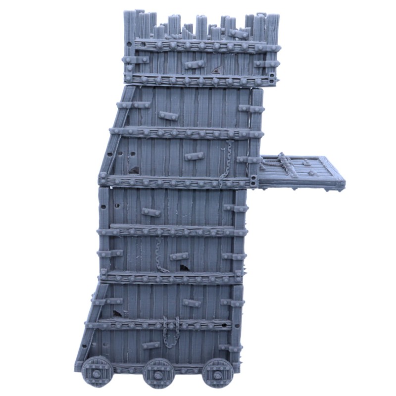 Siege Tower Medieval Battle Scatter Terrain Fantasy Historical Miniatures, Wargames