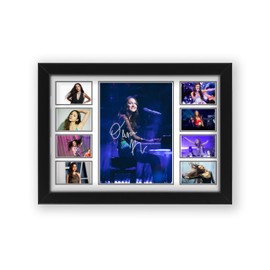 Olivia Rodrigo Signed Poster Print - Autograph Collage For The Music Fan (Framed, A4 (30x21cm))
