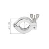 PATIKIL KF-25 Vacuum Clamp 1 Piece Aluminum Alloy Durable Single