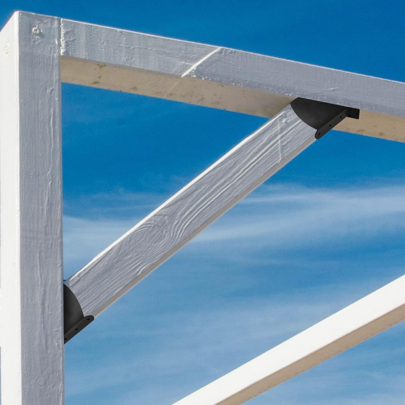 Rasugarlary 45-Degree Angle Bracket for 2x4 (Actual 1.5''x3.5''), Pergola Angle