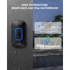 TECKNET Longest 1300 Feet Wireless Doorbell with RGB Alarm Lighting,Battery-Powered