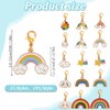 DELORIGIN 15 Style Rainbow Badge Roll Charm for Student Nurse