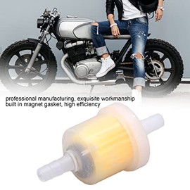 Filtro de Combustible, 10 Piezas Filtro de Universal en Línea Accesorios de Motocicleta de Alta Eficiencia para Motos de Cross ATV Filtros de combustible