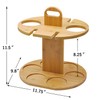 Kato Wine 2 Bottle Holder & 4 Glass Rack, Wine