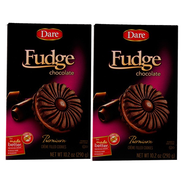 Dare Creme Cookies 10.2 ounce (pack of 2) (Fudge)