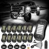 SHINIGHT 12 Pods White Rock Lights for Trucks/UTV/ATV - 36