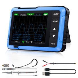 SURLABA Pocket Oscilloscope 2in1, Upgrade DSO510 Oscilloscope Signal Generator 10MHz Bandwidth, 48MS/s Sampling Rate, 13 Waveform, Data Transfer & Images Saving, Auto/Nomal/Single Trigger Function